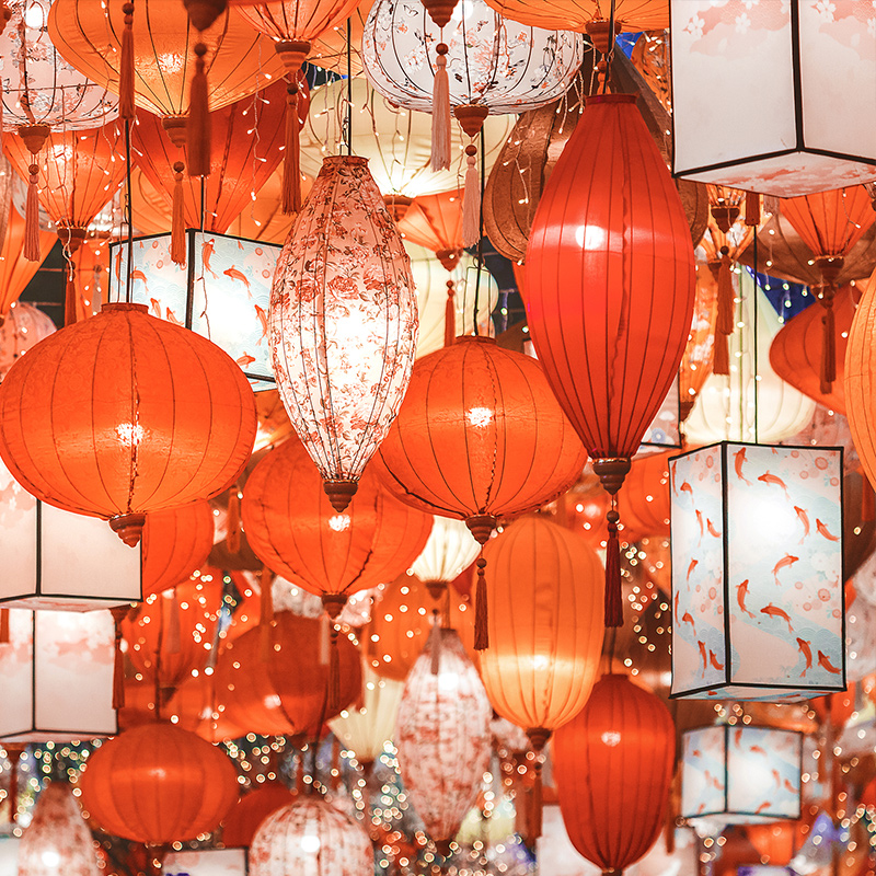 Japanese Lantern Paper - Retro Chinese Lantern Traditional Japanese Vietnam