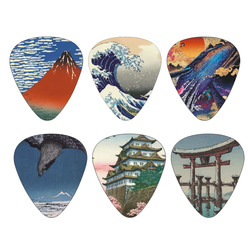 Japan Lifestyle And Culture - New 12pcs/set Guitar Picks - Japanese