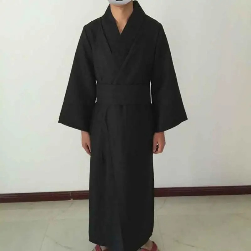 Men Classic Black Kimono Robe  - Kimono Yukata Cotton review and price