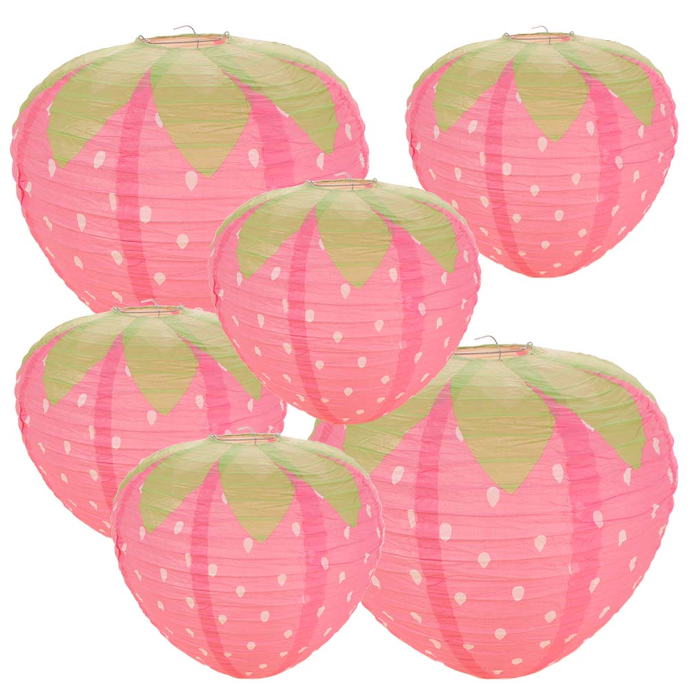 3D Pink Strawberry Lantern Spe - Japanese Lantern Paper review and price