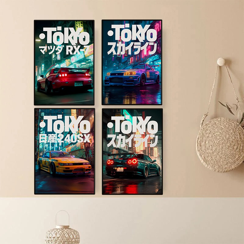 Vintage Tokyo JDM Car Poster N - Japanese Car Lifestyle review and price