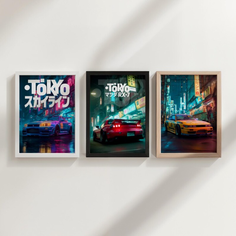 Vintage Tokyo JDM Car Poster N - Japanese Car Lifestyle review and price