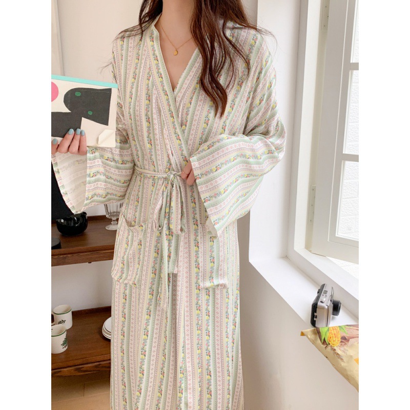 Korean Ins Kimono Robe Pajamas - Kimono Yukata Cotton review and price