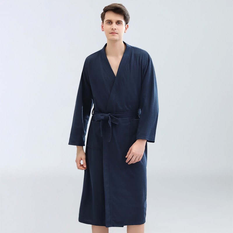 Men's Waffle Bathrobes Sauna C - Kimono Yukata Cotton review and price