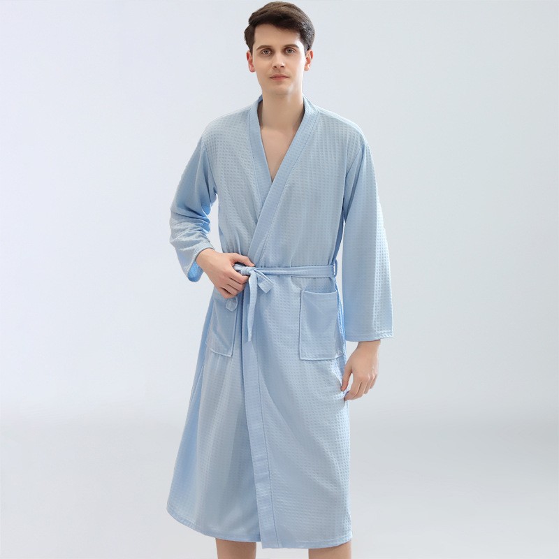 Men's Waffle Bathrobes Sauna C - Kimono Yukata Cotton review and price