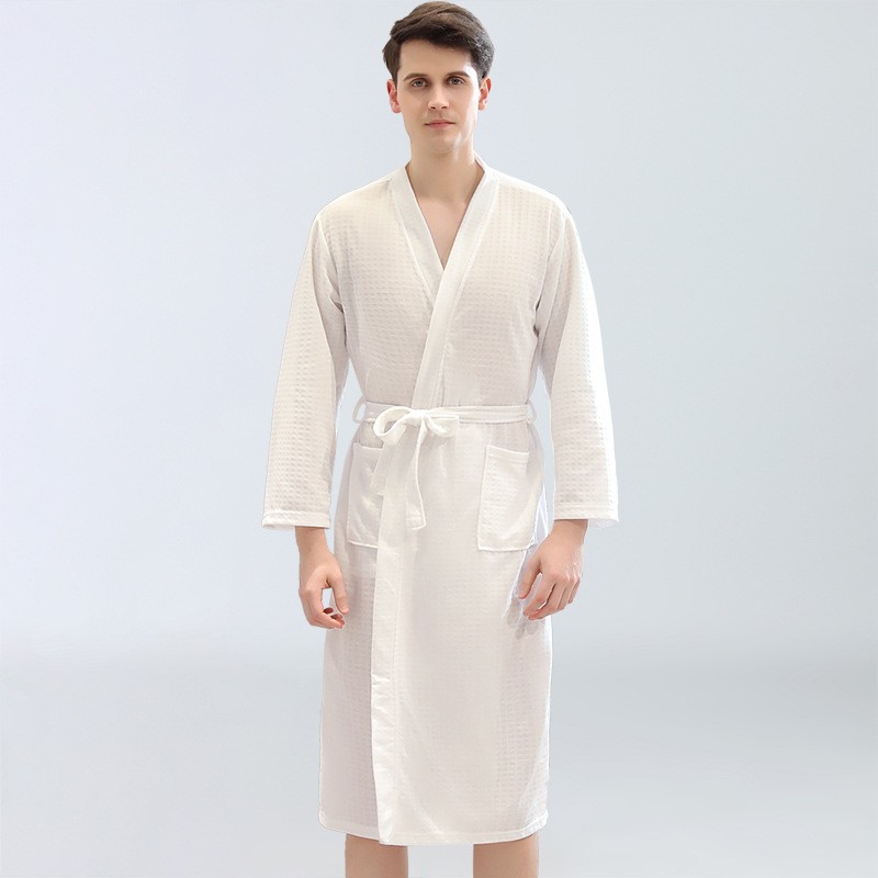 Men's Waffle Bathrobes Sauna C - Kimono Yukata Cotton review and price