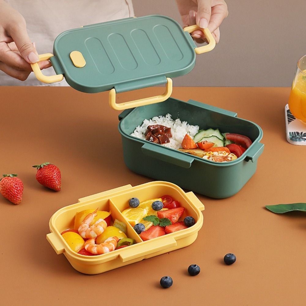 Two-Compartment Double-Layer L - Bento Box Two Tier review and price