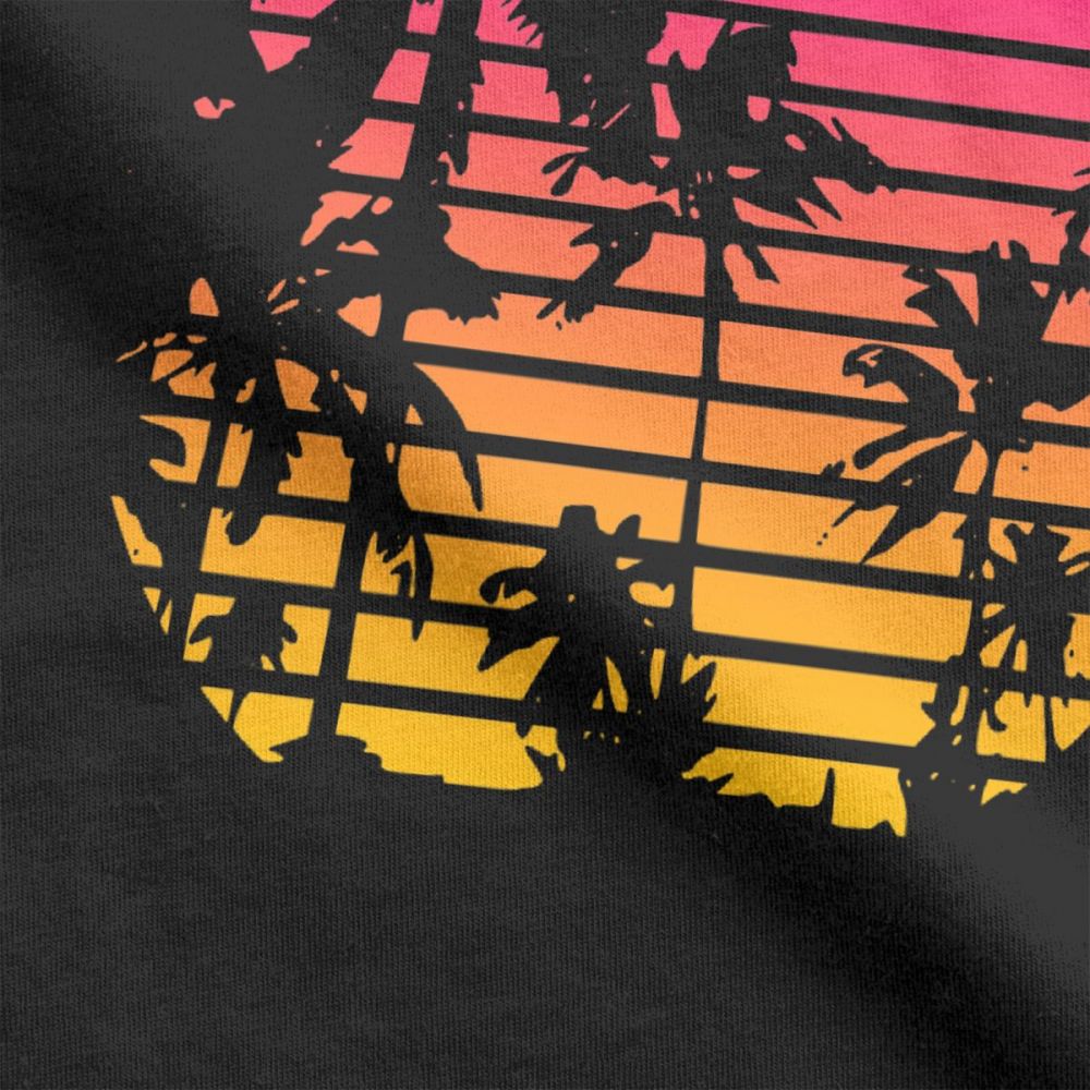 Sunset Palm Tree Vintage Tee S - Japan Lifestyle And Culture review and price
