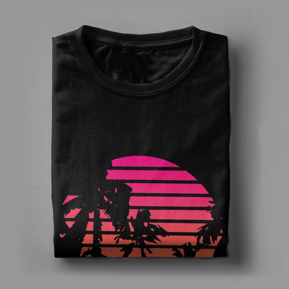 Sunset Palm Tree Vintage Tee S - Japan Lifestyle And Culture review and price
