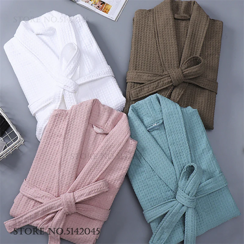Waffle Cotton Couple Long Robe - Kimono Yukata Cotton review and price