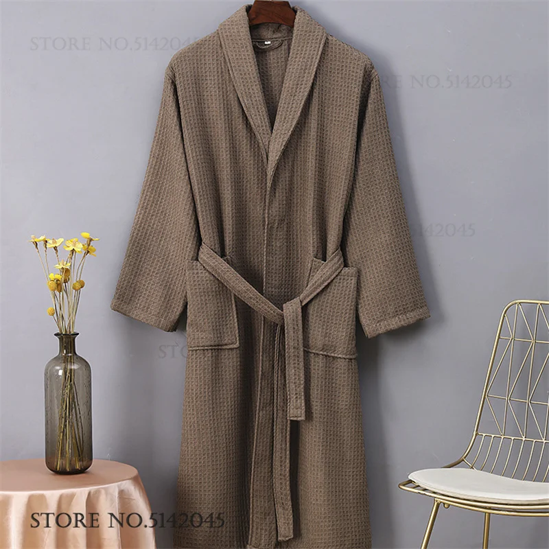 Waffle Cotton Couple Long Robe - Kimono Yukata Cotton review and price