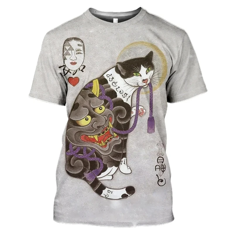 Japanese Kong Fu Cat Tattoo T- - Japan Lifestyle And Culture review and price